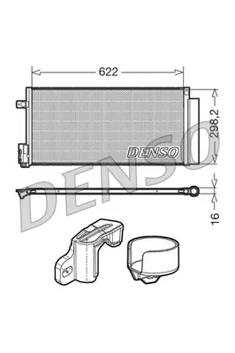 Радиатор кондиционера DCN13110 Denso