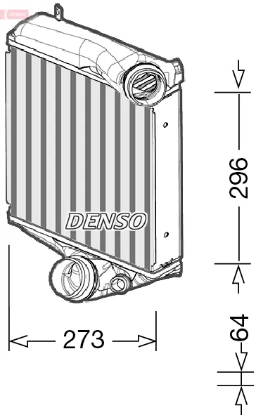 Интеркулер DIT28022 Denso