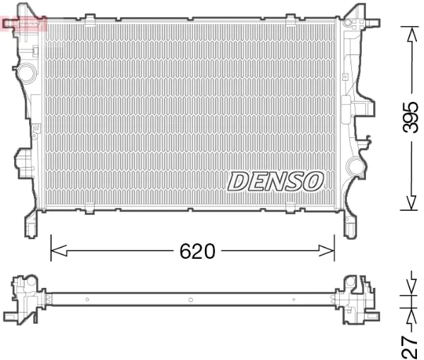 Радиатор DRM09045 Denso