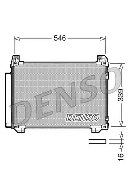 Радиатор кондиционера DCN50025 Denso