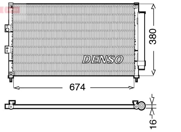 Радиатор кондиционера DCN40014 Denso