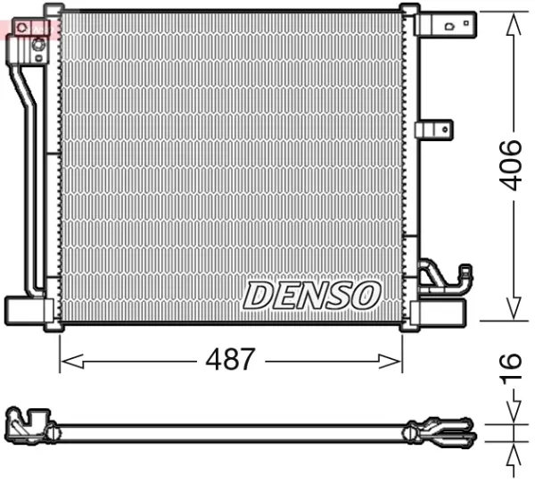 Радиатор кондиционера DCN46018 Denso