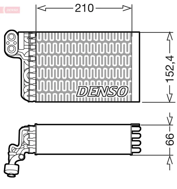 Испаритель кондиционера DEV09015 Denso