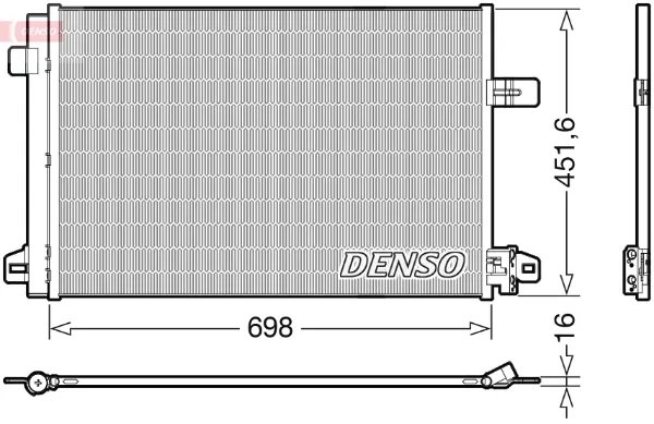 Радиатор кондиционера DCN32028 Denso