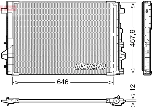 Радиатор кондиционера DCN17059 Denso