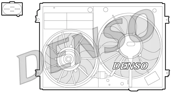 Электровентилятор охлаждения DER32012 Denso