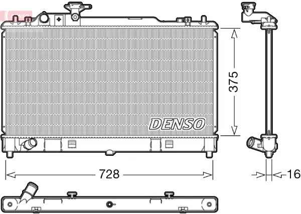 Радиатор DRM44033 Denso