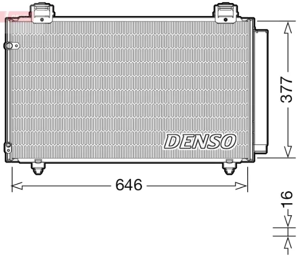 Радиатор кондиционера DCN50043 Denso