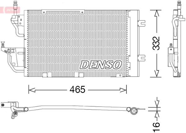 Радиатор кондиционера DCN20037 Denso