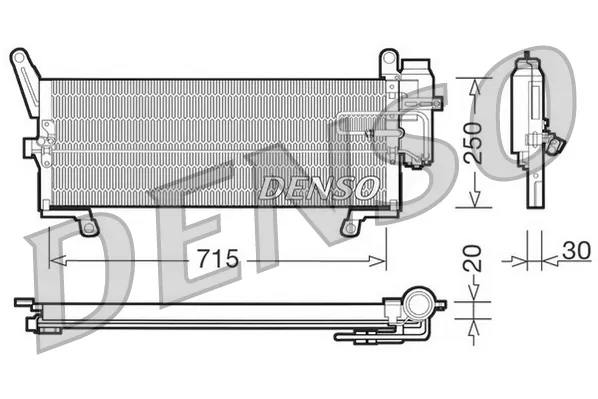 Радиатор кондиционера BC114 Magneti Marelli