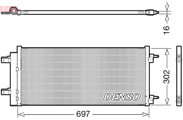 Радиатор кондиционера DCN20044 Denso