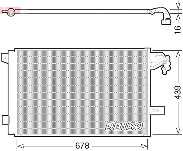 Радиатор кондиционера DCN32063 Denso