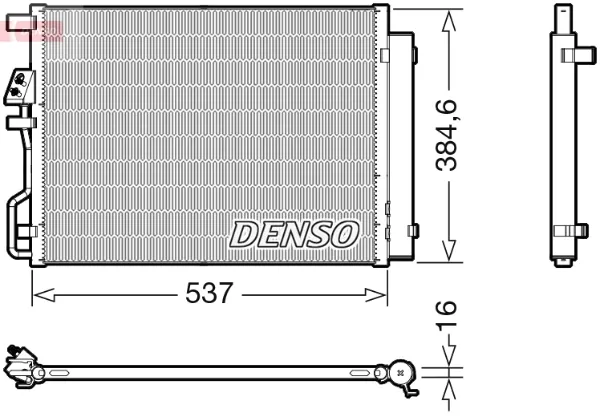 Радиатор кондиционера DCN41021 Denso