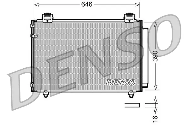 Радиатор кондиционера DCN50024 Denso