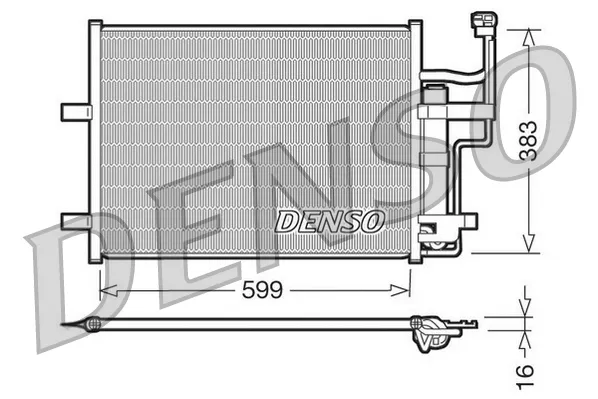 Радиатор кондиционера DCN44003 Denso