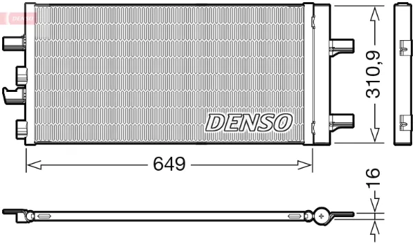 Радиатор кондиционера DCN05104 Denso