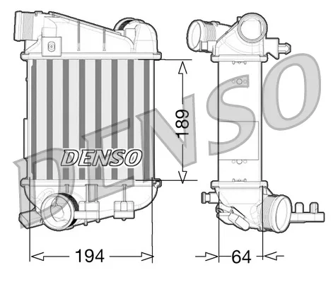 Интеркулер DIT02027 Denso