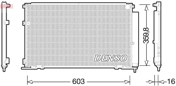 Радиатор кондиционера DCN50047 Denso