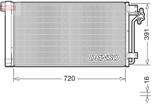 Радиатор кондиционера DCN32020 Denso