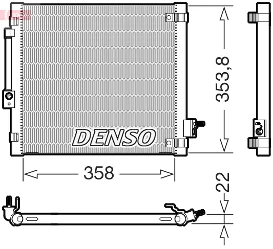 Радиатор кондиционера DCN99081 Denso