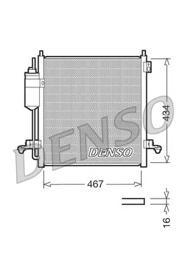 Радиатор кондиционера DCN45001 Denso