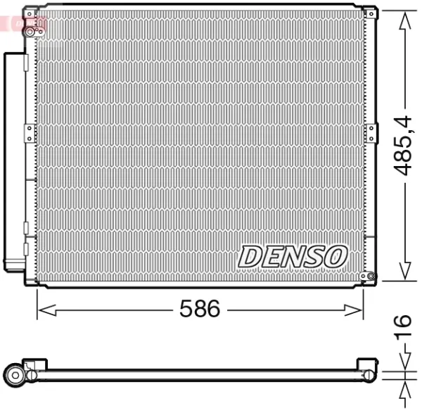 Радиатор кондиционера DCN50113 Denso