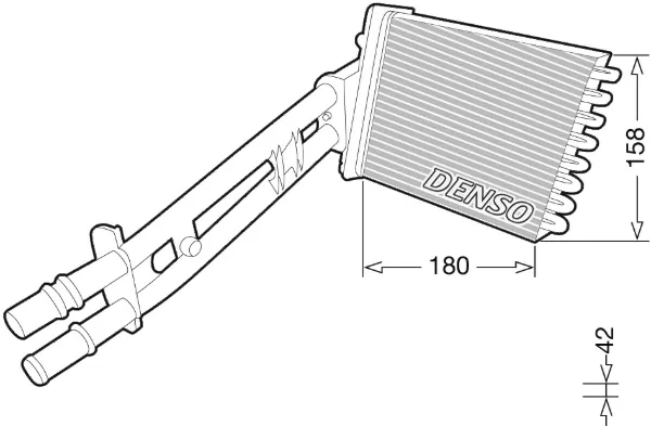 Радиатор печки DRR09043 Denso
