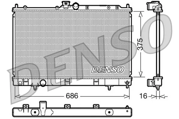 Радиатор DRM45025 Denso