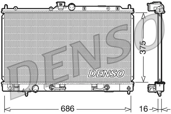 Радиатор DRM45024 Denso