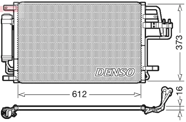 Радиатор кондиционера DCN41007 Denso