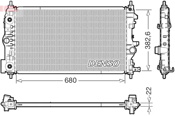 Радиатор DRM15008 Denso