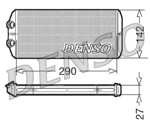 Радиатор печки DRR07005 Denso