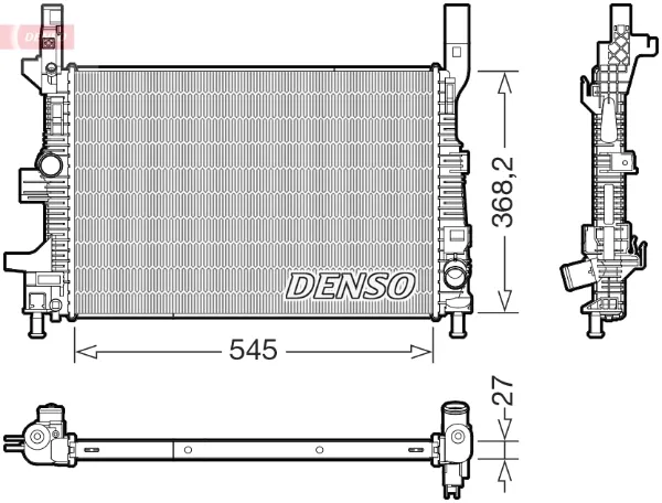 Радиатор DRM10122 Denso