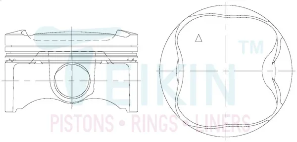 Поршни стандартные (комплект) 1310137071 Toyota
