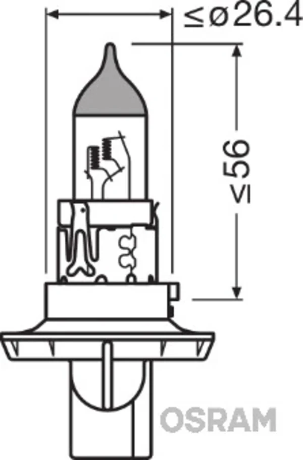 Лампочка галогенная OSRAM 9008