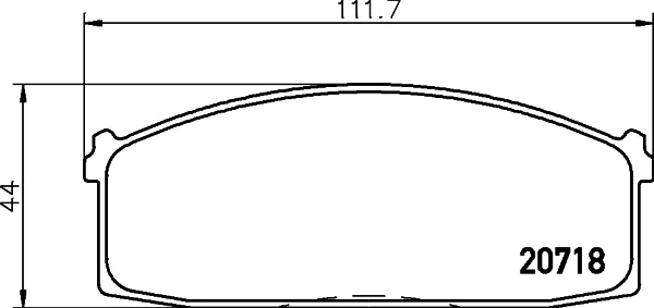  Передние тормозные колодки Nissan Sunny 1