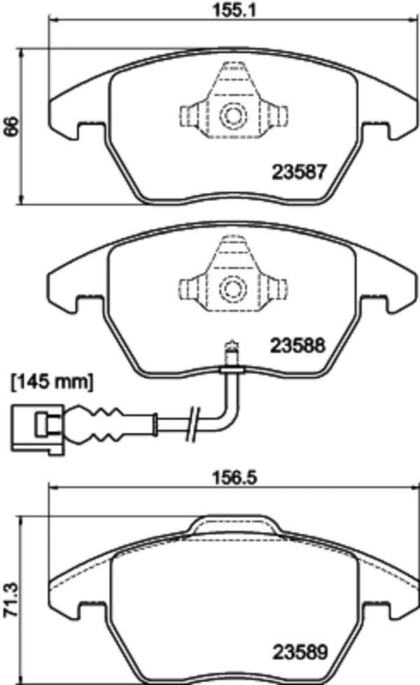 Колодки тормозные передние дисковые MINTEX MDB2604