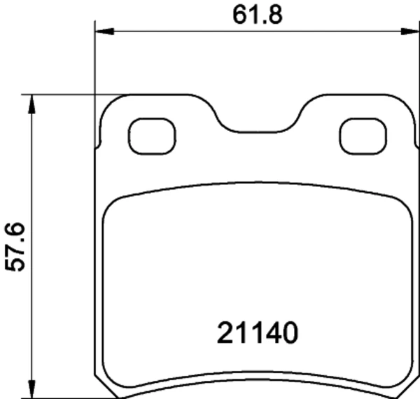Задние тормозные колодки MDB1385 Mintex