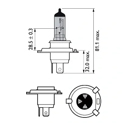 Лампочка галогенная 12342CVUBW Philips