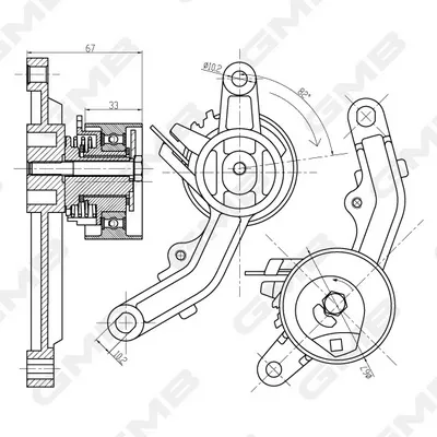 Ролик ГРМ GTB0650 GMB