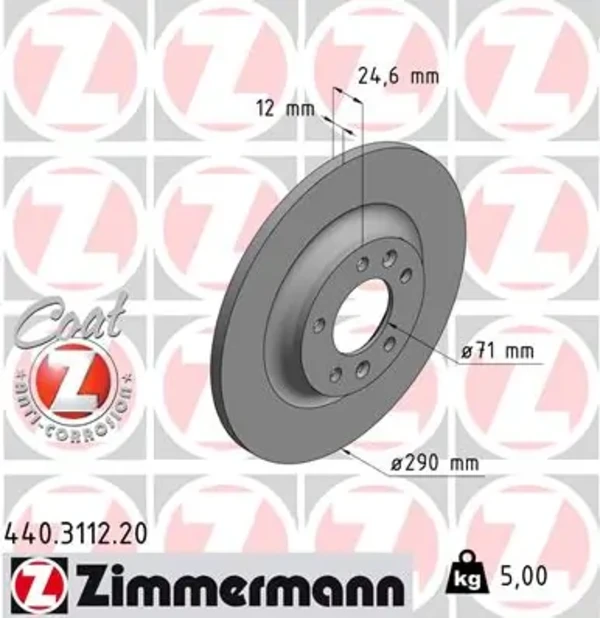 Тормозные диски 440311220 Zimmermann