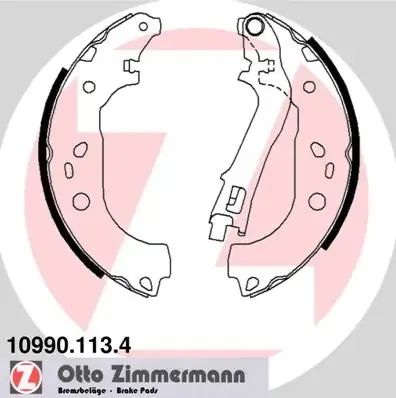 Задние барабанные колодки 109901134 Zimmermann