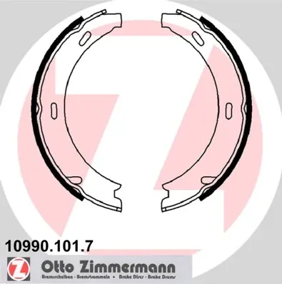 Колодки ручника 109901017 Zimmermann