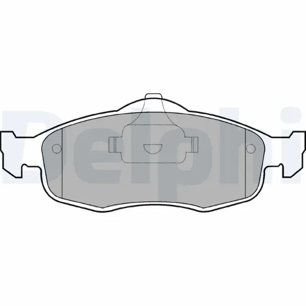 Передние тормозные колодки LP782 Delphi