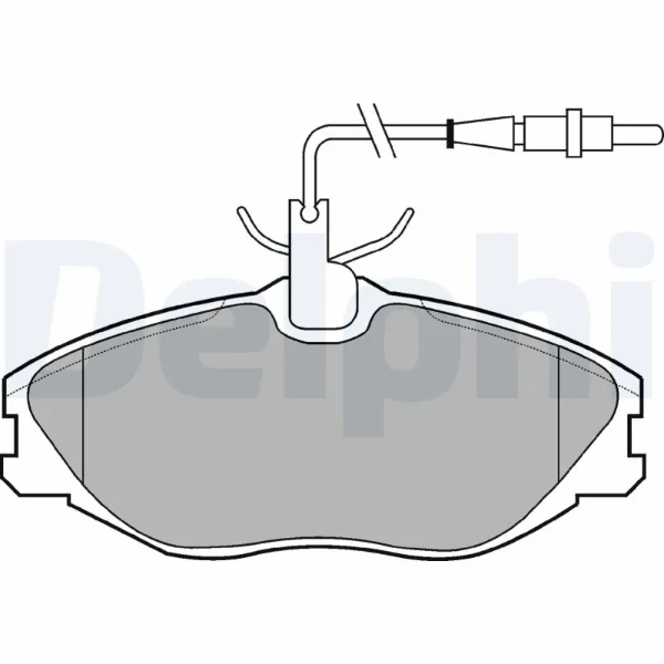 Передние тормозные колодки LP986 Delphi