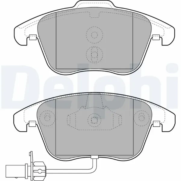 Передние тормозные колодки LP2107 Delphi