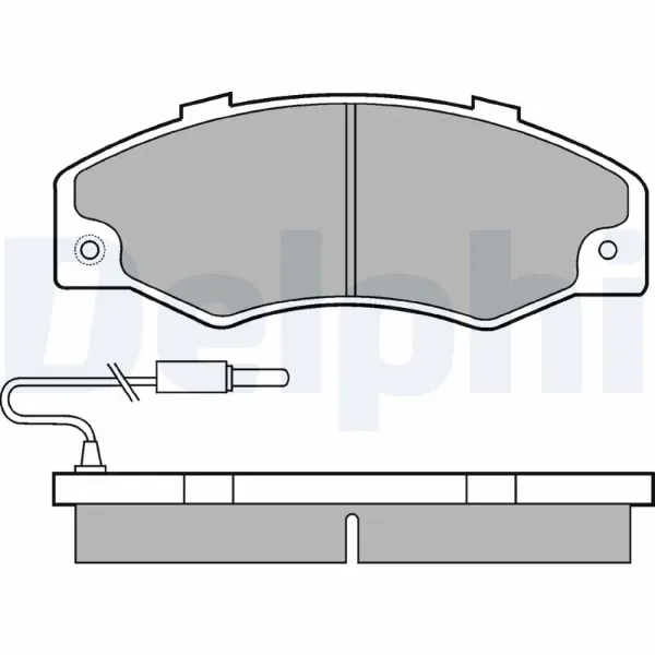 Передние тормозные колодки LP489 Delphi