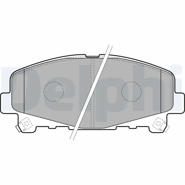 Передние тормозные колодки LP2166 Delphi