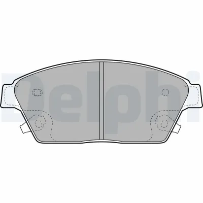Колодки тормозные передние дисковые DELPHI LP2170