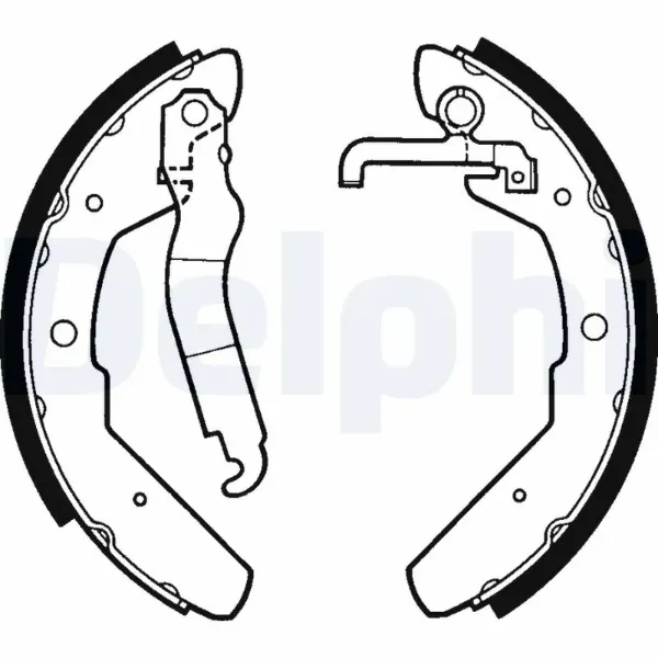 Задние барабанные колодки LS1301 Delphi